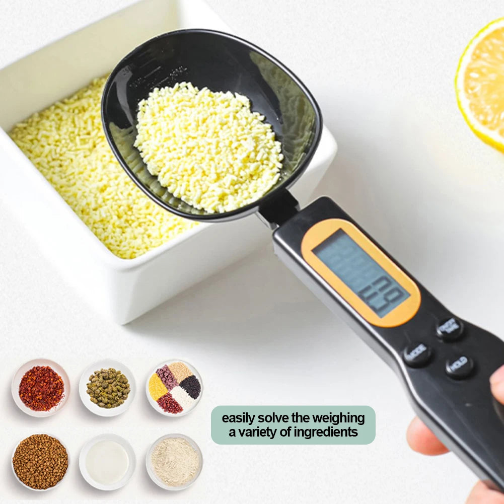 500g/0.1g Portable LCD Digital Kitchen Scale Mini Pets Food Measuring Spoon Gram Electronic Spoon Weight Volumn Food Scale